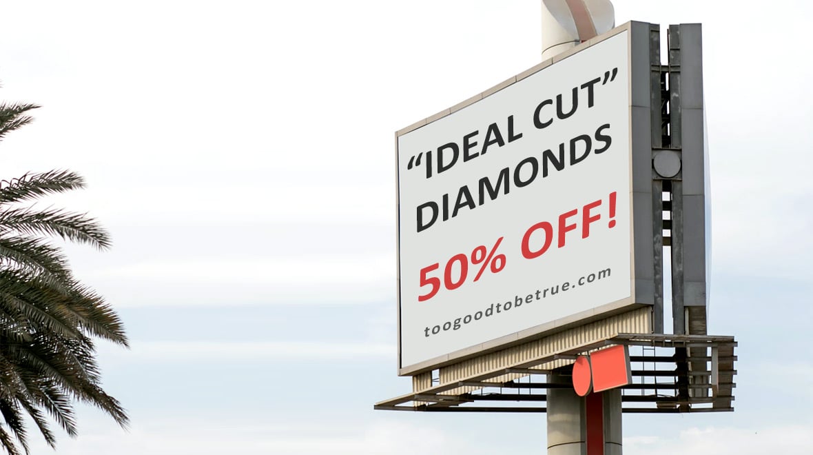 ideal cut diamond - billboard