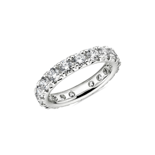 Blue Nile diamond eternity ring.