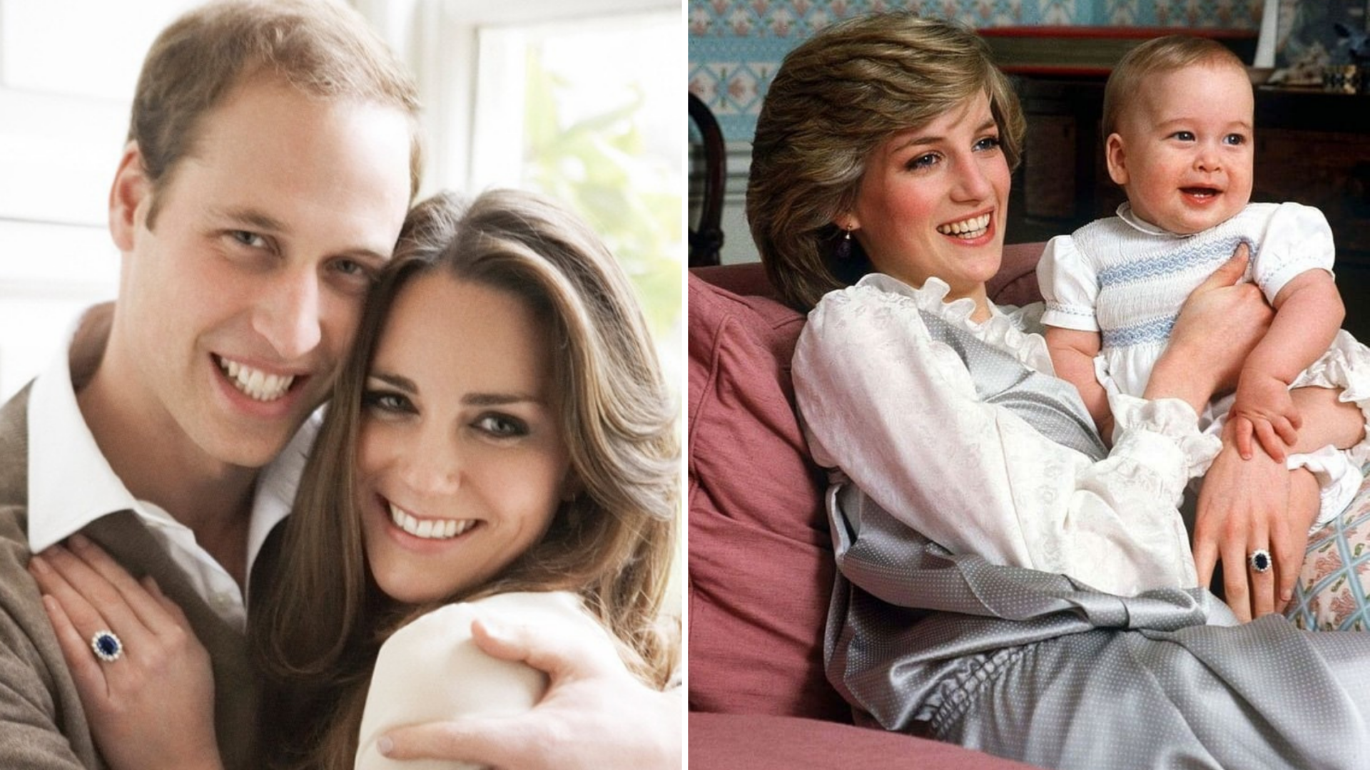Catherine, Duchess of Cambridge and Princess Diana Engagement Rings.