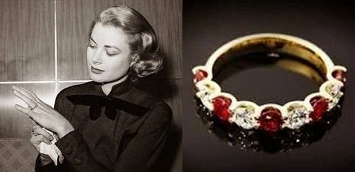 Grace Kelly's first engagement ring.