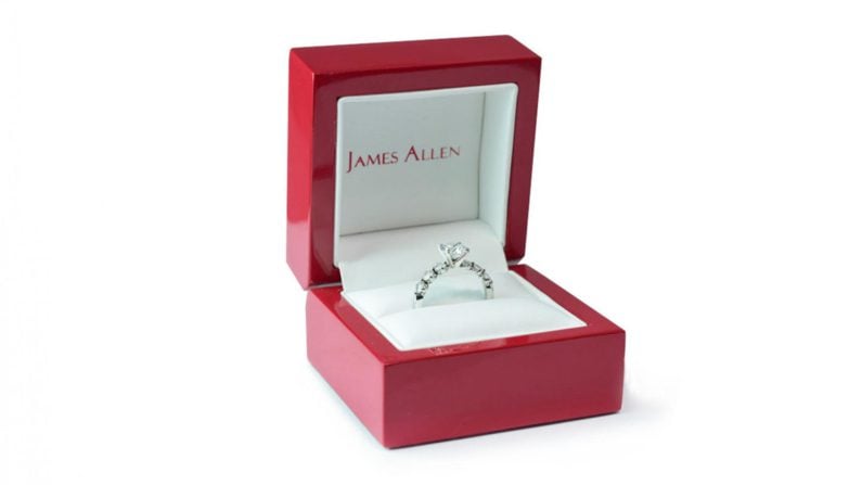 James Allen Jewelry Box with Inserts and Ring Box Included 