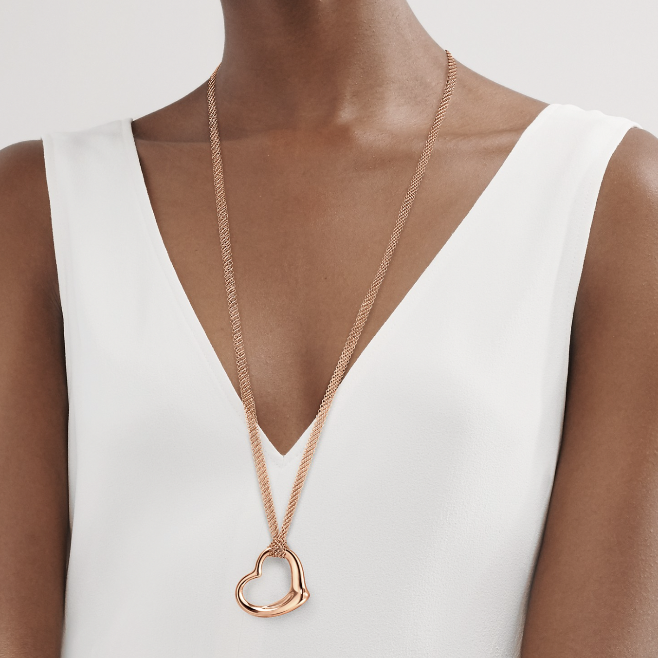 Elsa Peretti's Open Heart Mesh Pendant.