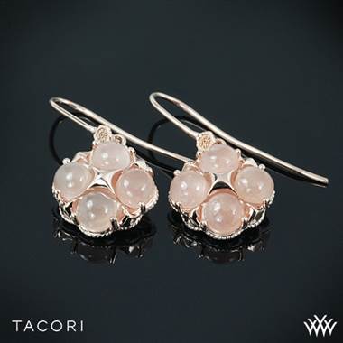 Rose Gold with Silver Accent Tacori SE187P36 Moon Rose Quad Dangle Earrings