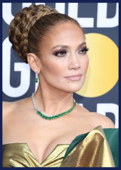 Jennifer Lopez at the 2020 Golden Globes.