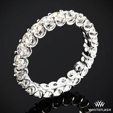  White Gold Annette's U-Prong Eternity Ring from Whiteflash