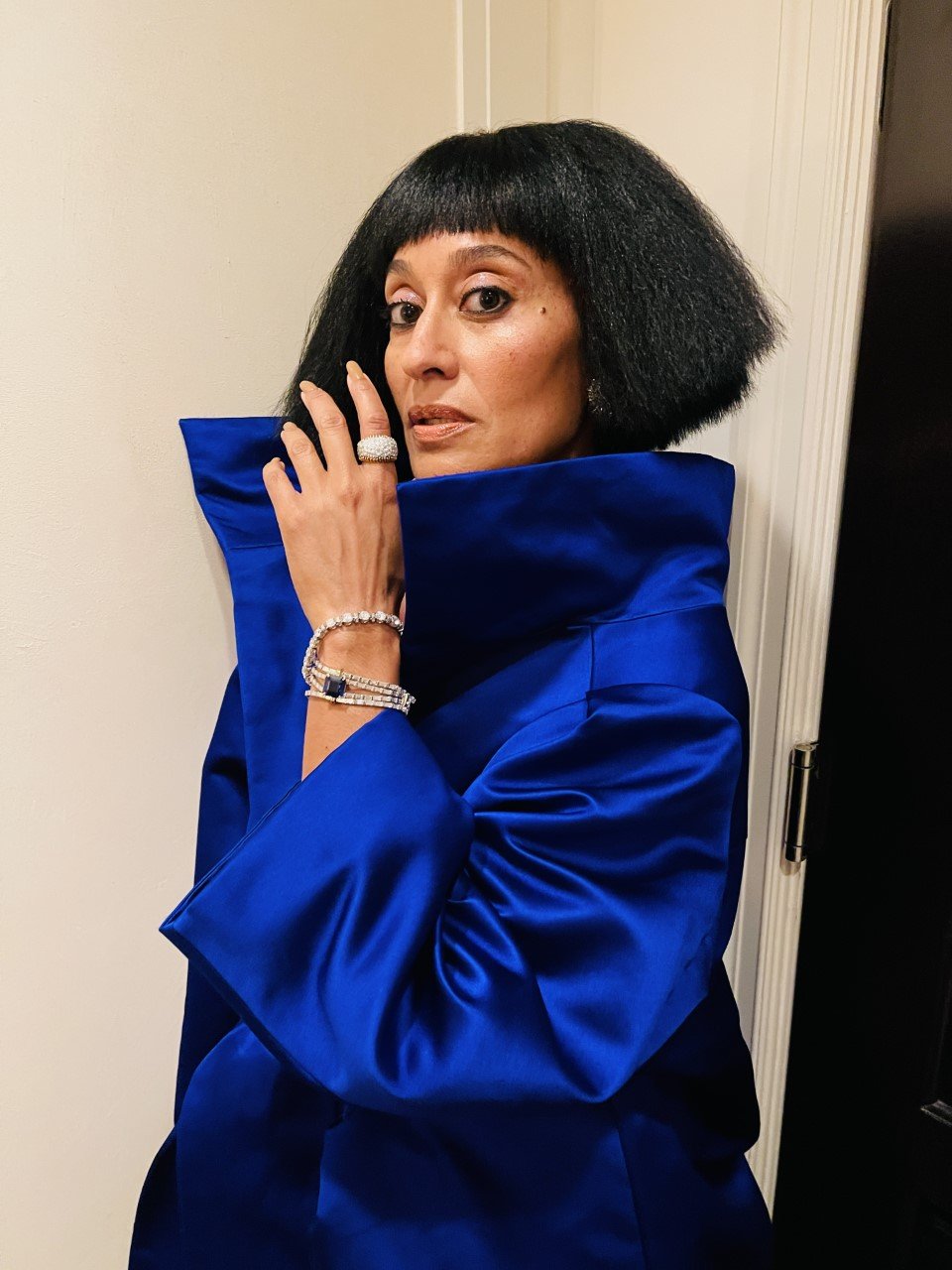 Tracee Ellis Ross wearingTiffany & Co.