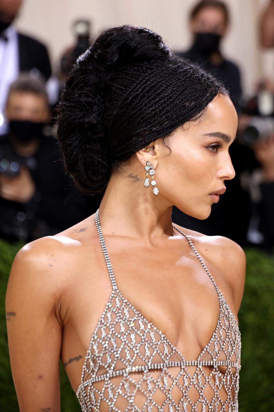 Zoe Kravitz wearing Jessica McCormack.