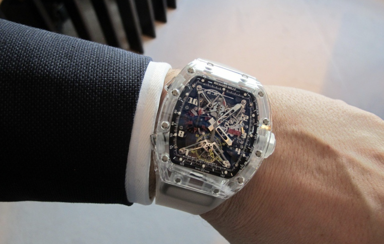 Richard Mille Tourbillon RM 56-02 Sapphire watch.