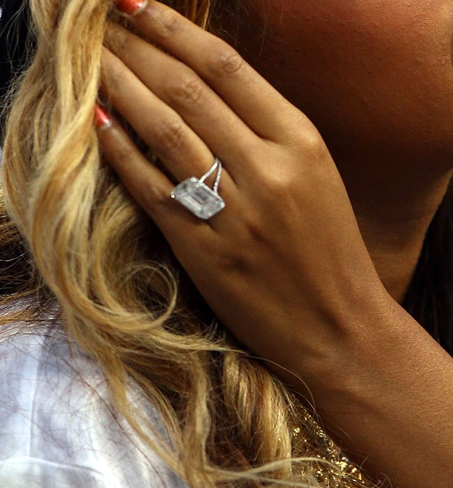 Beyoncé engagement ring.