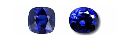 Blue gemstones.