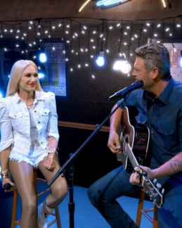 Gwen Stefani and Blake Shelton.