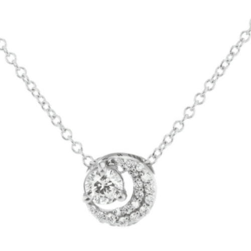 Eclipse Necklace - White Gold