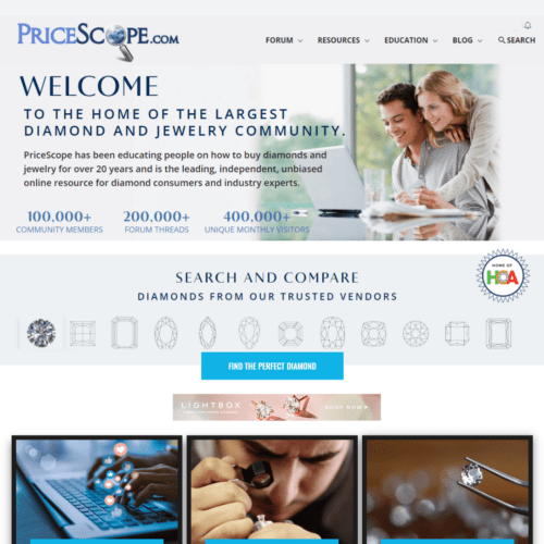 The PriceScope Website