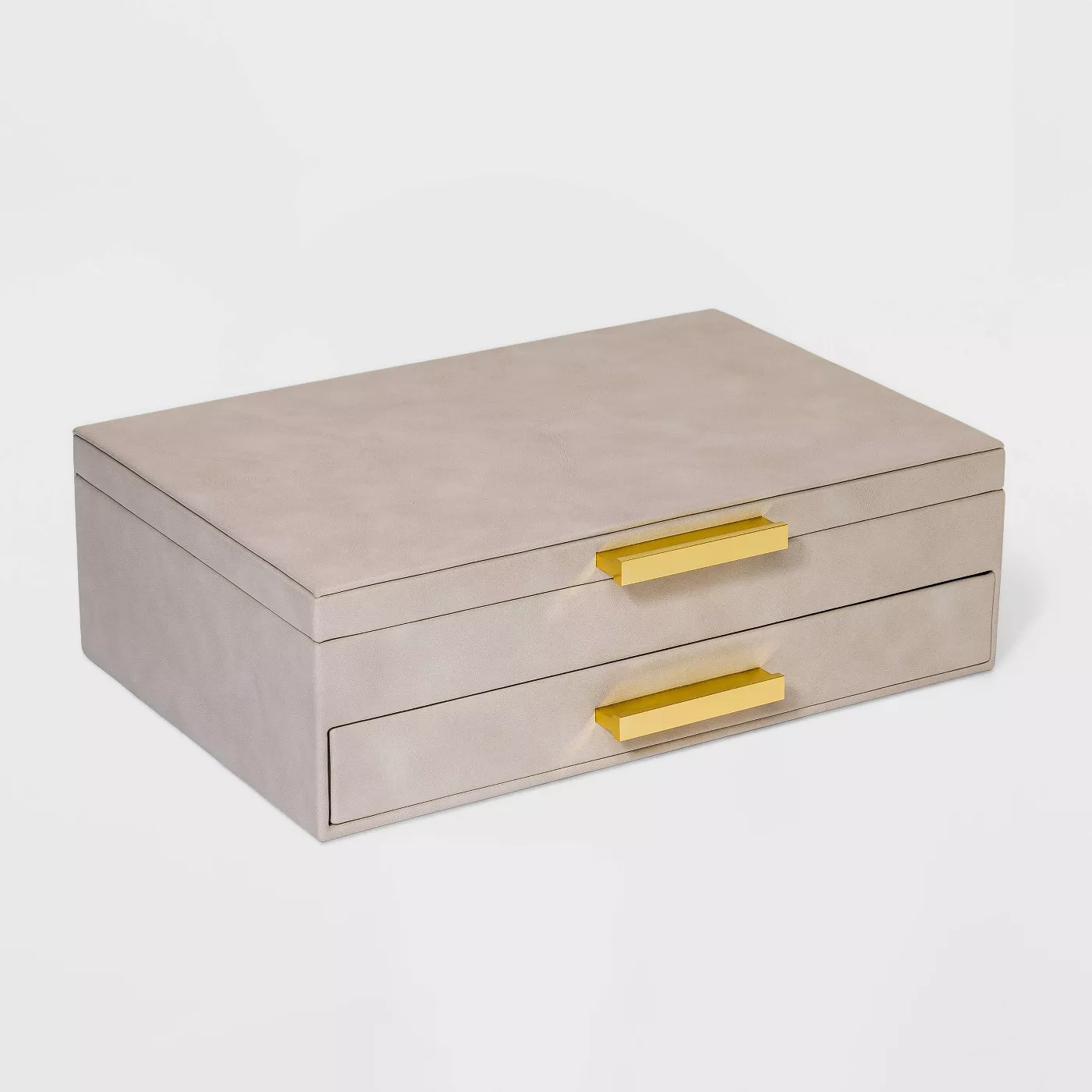 Large Faux Suede Jewelry Box - A New Day™.