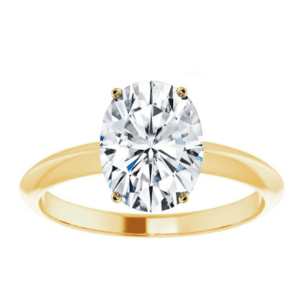 14K Yellow Gold Elisheva Solitaire from The Art of Jewels.
