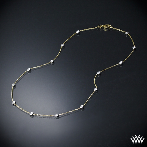 18k Yellow Gold "Whiteflash by the Yard" Diamond Necklace.