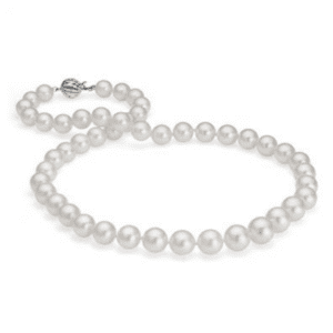 South Sea Cultured Pearl Strand Necklace 18k White Gold from Blue Nile.