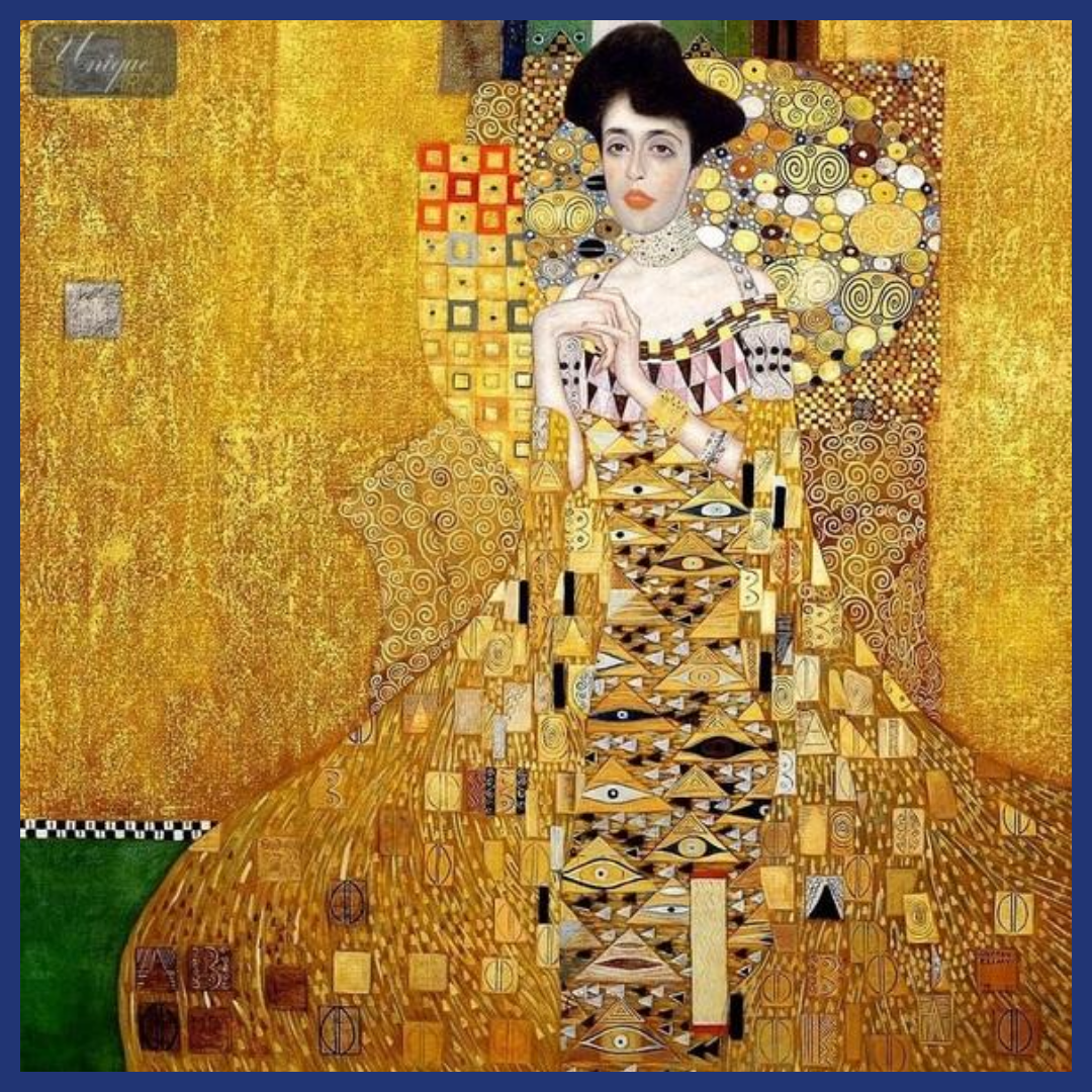 Portrait of Adele Bloch-Bauer I (c. 1907) by Gustav Klimt.