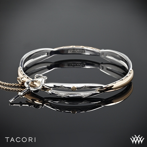 18k Rose Gold and Sterling Silver Tacori Two-Tone Promise Bracelet.