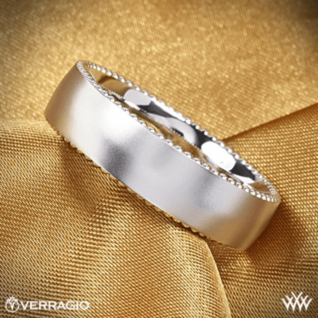 Platinum Verragio Satin Wedding Ring.