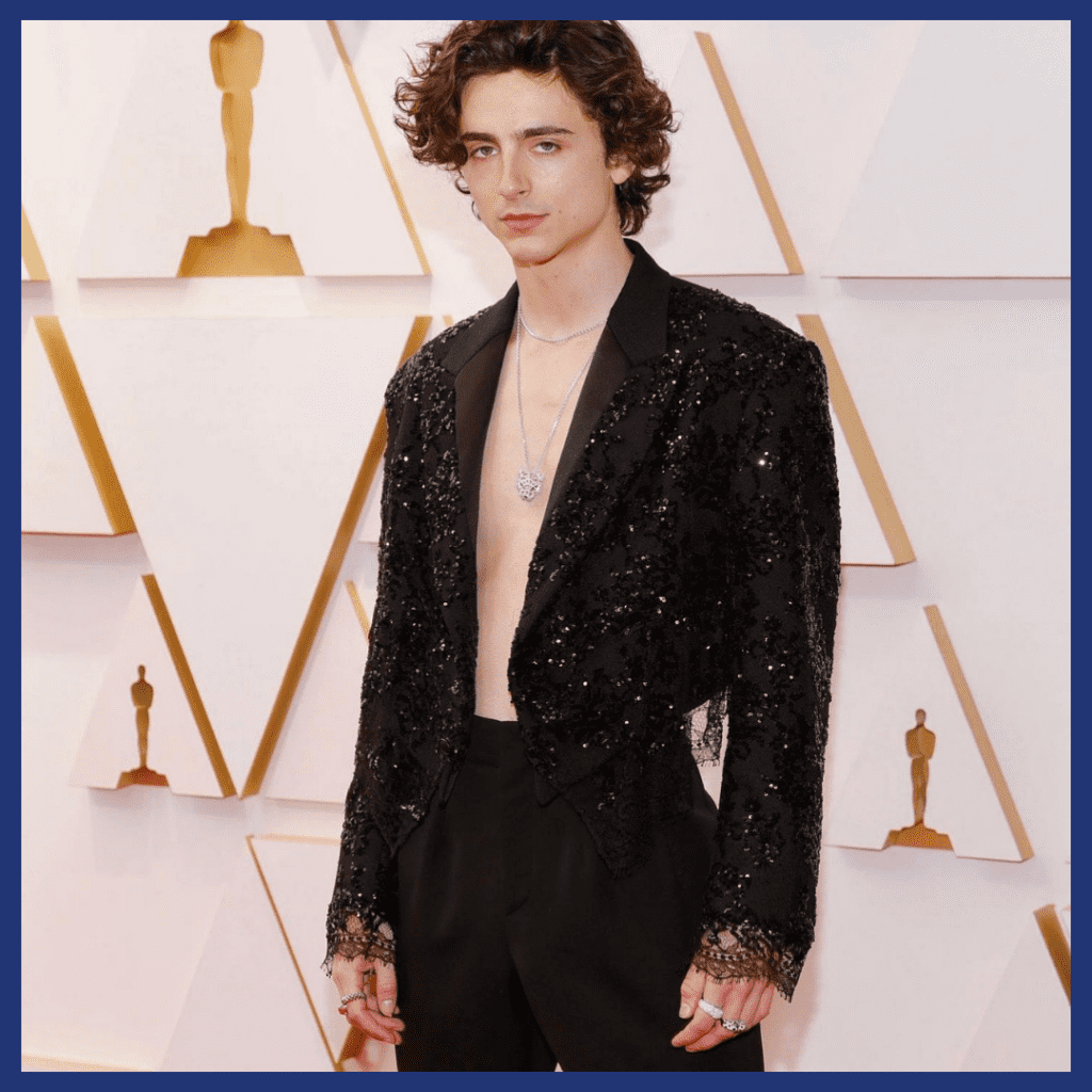 Timothée Chalamet at the 2022 Oscars.