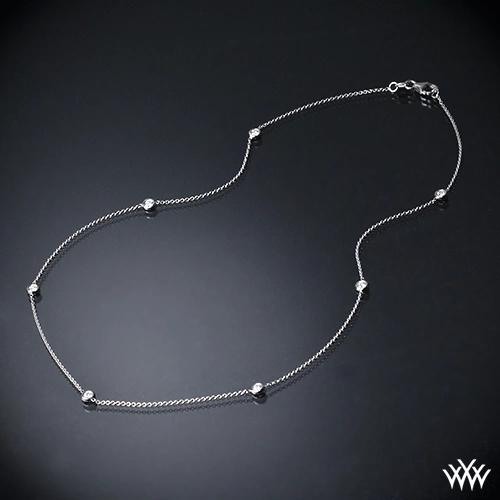 0.50ctw Platinum "Whiteflash by the Yard" Diamond Necklace.