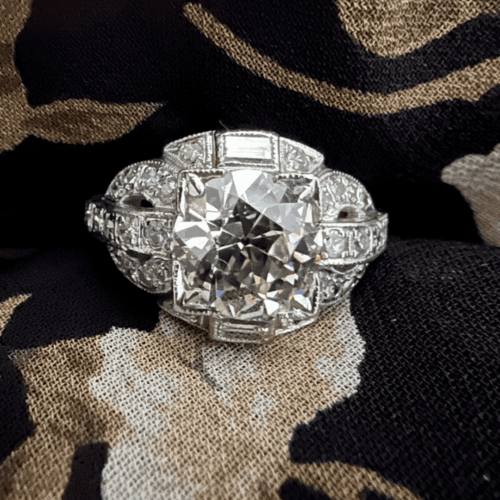 OEC Art Deco Diamond Ring.
