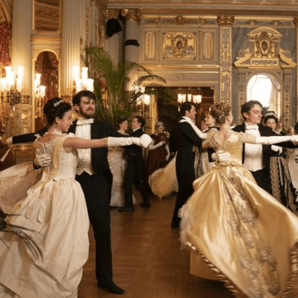 Quadrille dancers in the Gilded Age