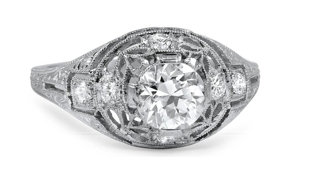 Edwardian Style Vintage Engagement Ring