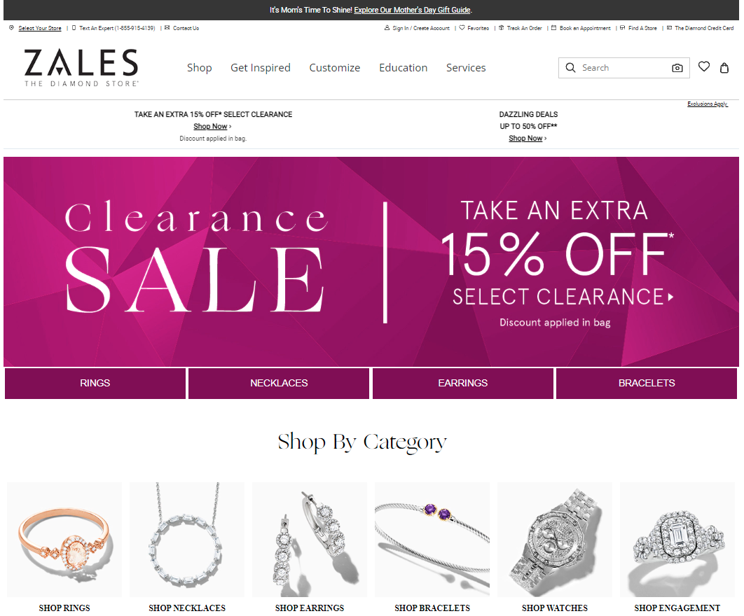 Zales Jewelers Website Customer Service