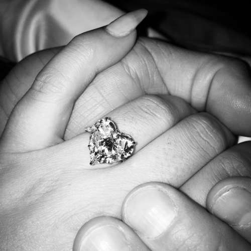 Lady Gaga's 6 Carat Heart Shaped Diamond Ring