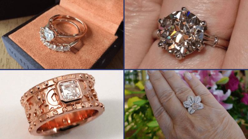 The four jewelry pieces featured for Throwback Thursdays in May 2022.