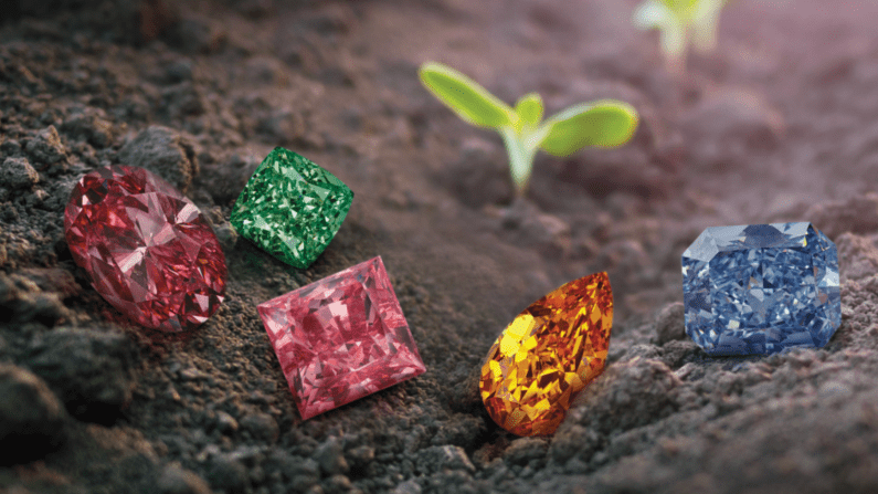 A Rainbow of Fancy Colored Diamonds blog post