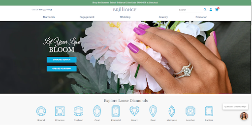 Brilliance homepage