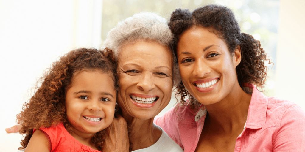 3 generations of women