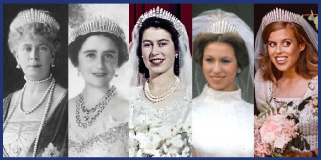 5 Royal Women During Different Times All Wearing The Same Tiara.
