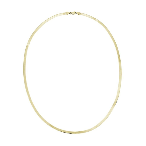 18" Herringbone Chain in 14k Italian Yellow Gold.