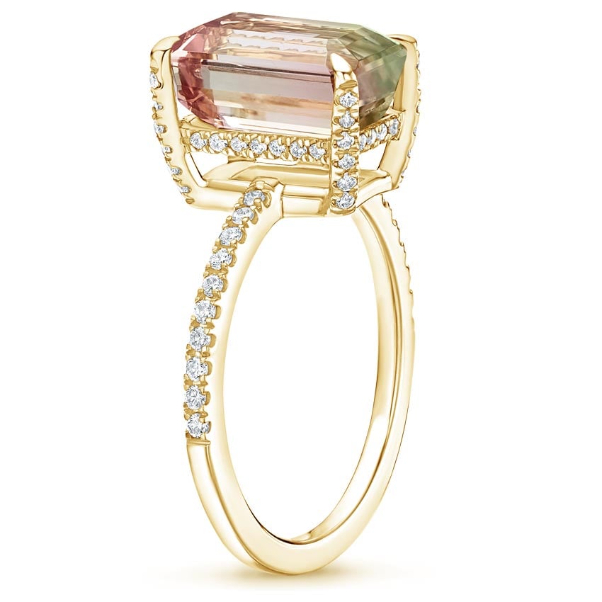 Parade Watermelon Tourmaline and Diamond Cocktail Ring