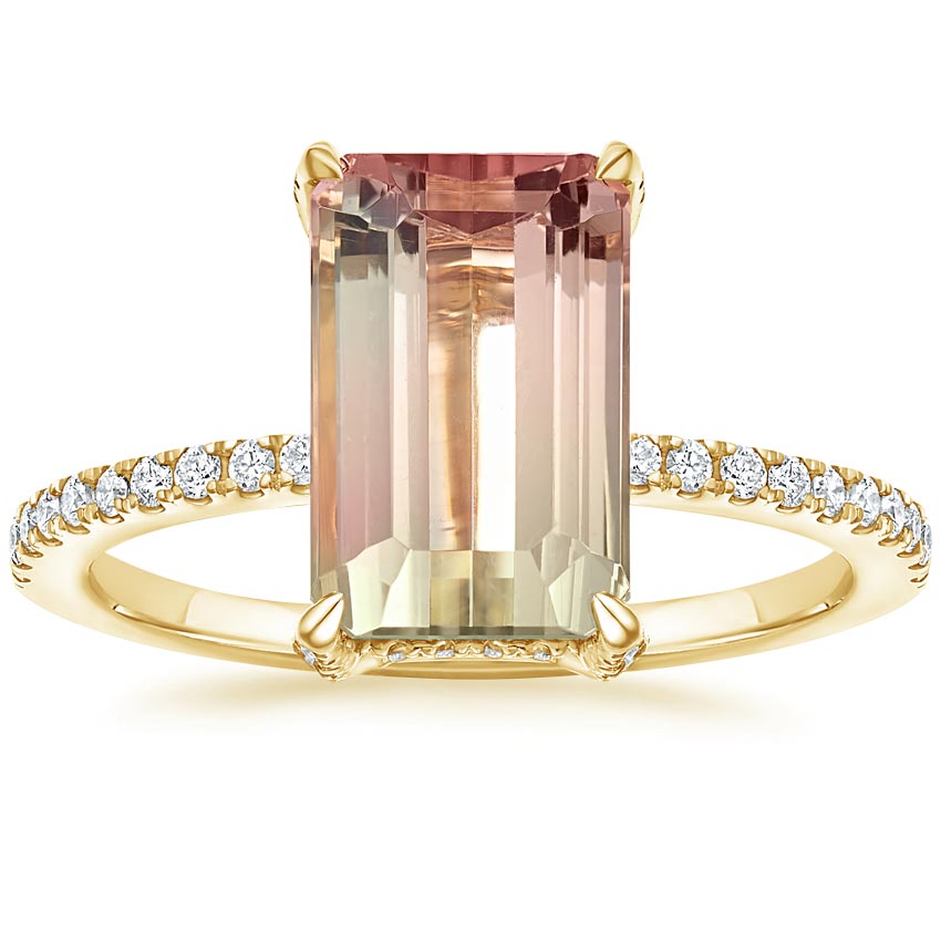 Parade Watermelon Tourmaline and Diamond Cocktail Ring