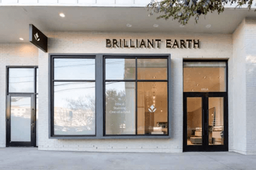 Brilliant Earth black and white modern storefront