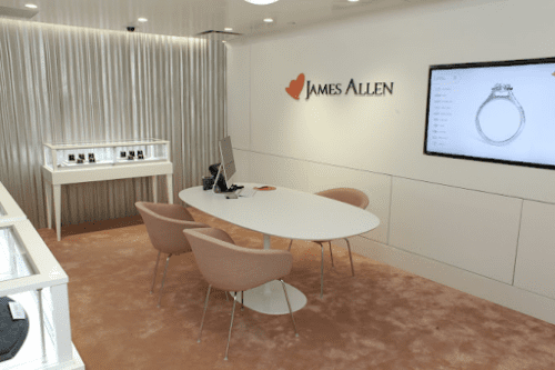James Allen tan and white consultation room