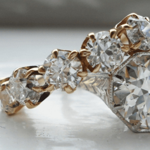 5-Stone OEC diamond ring.