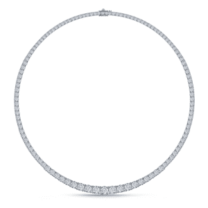 Diamond Eternity Line Necklace With Graduated Diamonds from B2C Jewels.