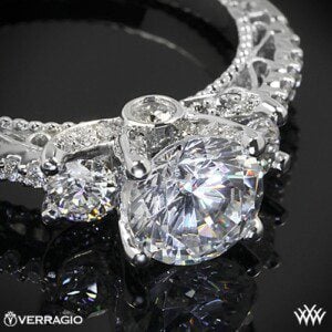 Verragio Venetian Centro Three-Stone Engagement Ring