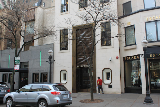 Harry Winston's cream coloured brick storefront