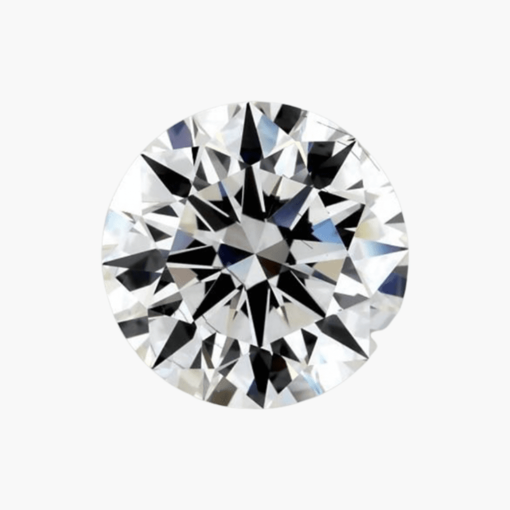 Lab-Created 2.01 Carat F SI1 Ideal Cut Round Diamond
