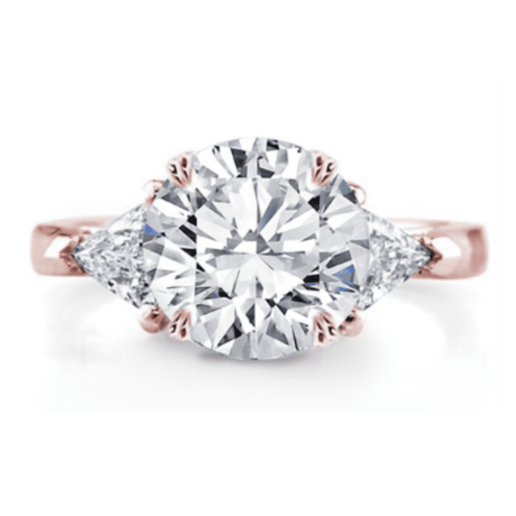 three-stone diamond ring