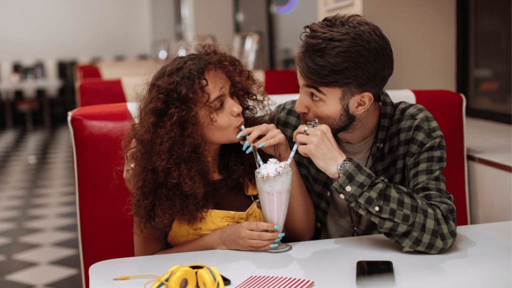 Couple on a casual night out