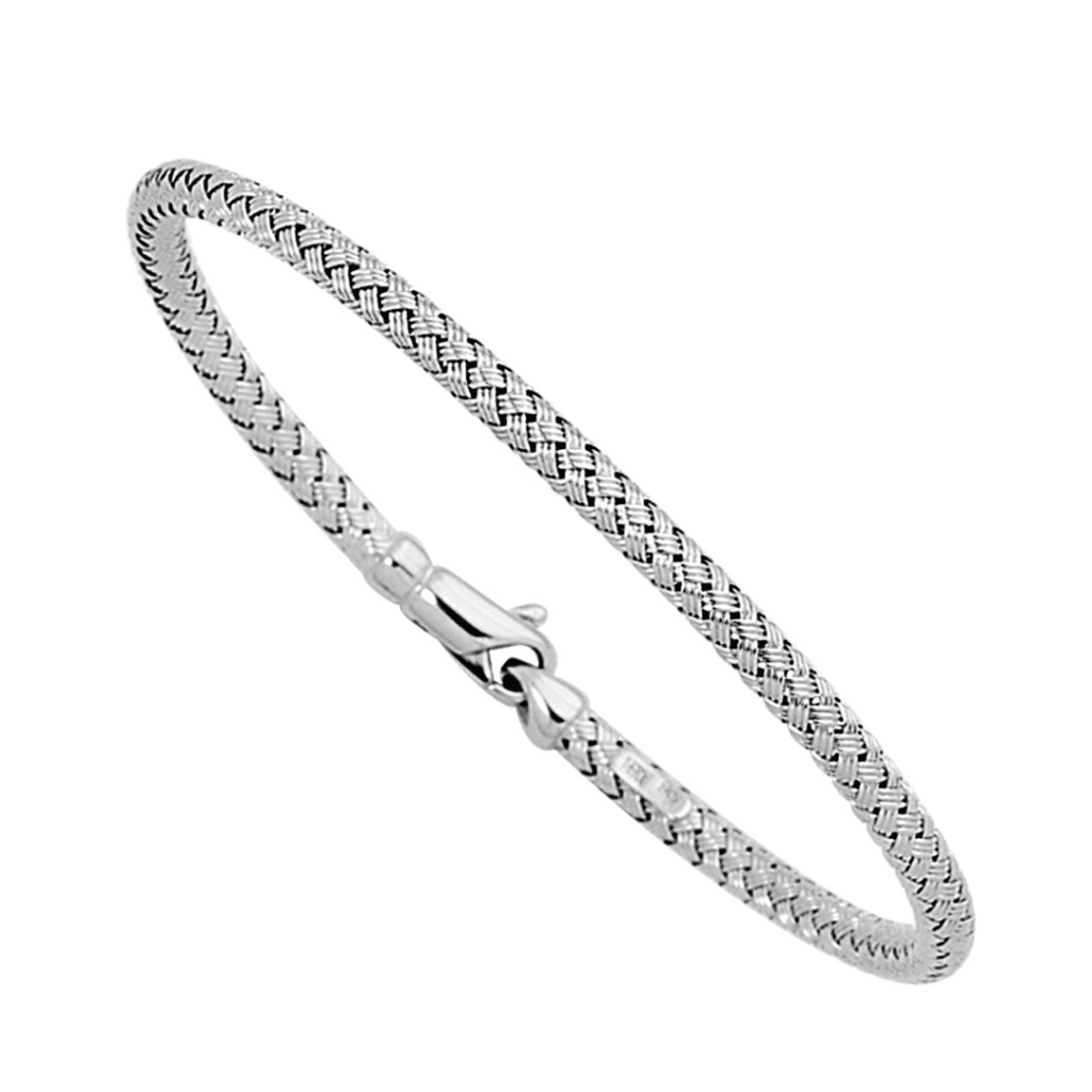 14K White Gold Designer Bracelet at B2C Jewels