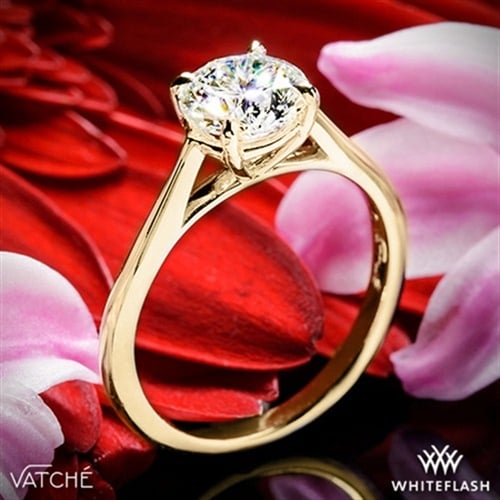 18k Yellow Gold Vatche Venus Solitaire Engagement Ring at Whiteflash